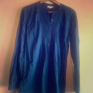 Converse tie-back blouse